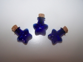 GFV-07bl Stervormig blauw flesje