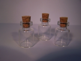 GFK-20 Glazen flesje (2,6x1,6cm)