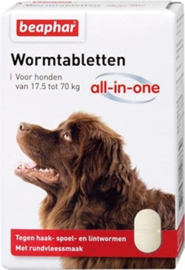 BEAPHAR wormtablet hond  17 tot 70kg