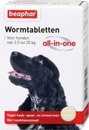 BEAPHAR wormtablet hond  2.5-20 kg