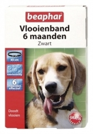 BEAPHAR vlooienband hond zwart 6 mnd