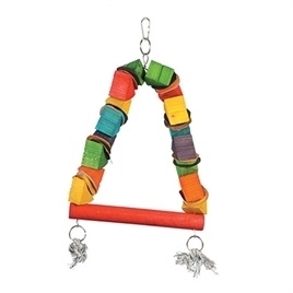 HAPPY pet playtime houten leer 2 35X22X4 CM