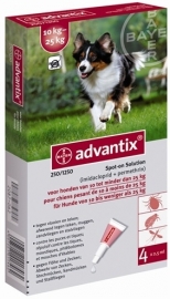 BAYER advantix spot on  10 TOT 25 KG - 4 PIP