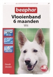 BEAPHAR vlooienband hond wit 6 mnd