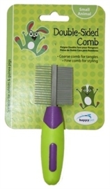 HAPPY pet knaagdier double sided comb 12X4X2 CM