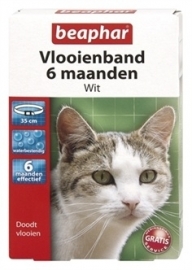 BEAPHAR vlooienband kat wit