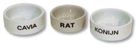 RAT eetbak steen wit 12 CM