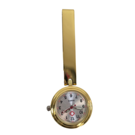 Luxe Verpleegster horloge Moderne clip Goud