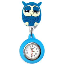 Zusterhorloge Flex Mr. Uil Blauw