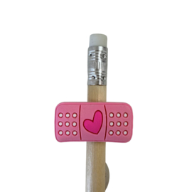 Potlood naturel met Zorgdetail 3D - PINK PLEISTER