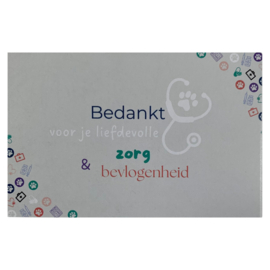 Cadeaukaartje: Dierzorg | Bedankt