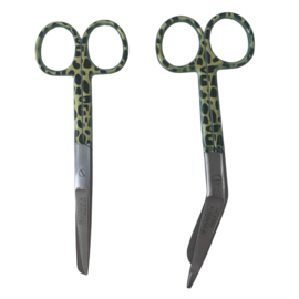 Verbandschaar + Verpleegkundige schaar Leopard Geel-Zwart (2.0 set)