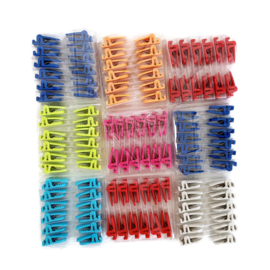 Bevestigingsclip - clip voor badge of kaarthouder- color (12 stuks)