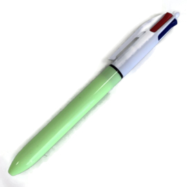 4 Kleuren pen KICK | Lime - wit