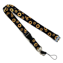 Lanyard - keycord - Zonnebloemen
