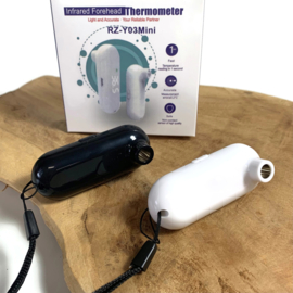 Koortsthermometer voorhoofd - mini - Zwart