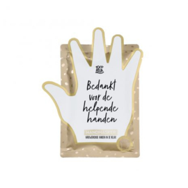 100%LEUK - Handmasker - Bedankt voor je helpende handen