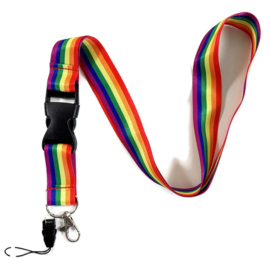 Lanyard - keycord - Rainbow Regenboog