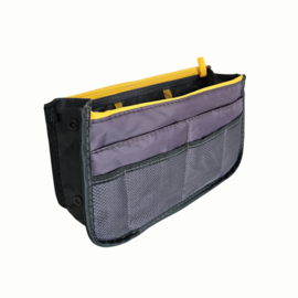 Tas-in-tas organizer | Grijs/Geel