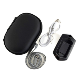 Osport Zwarte Saturatiemeter USB-oplaadbaar + tasje
