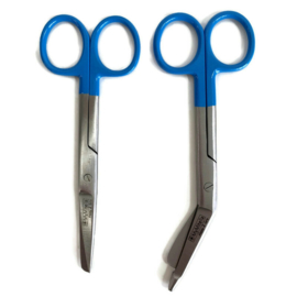 Verbandschaar + Verpleegkundige schaar Blauw (2.0 set)