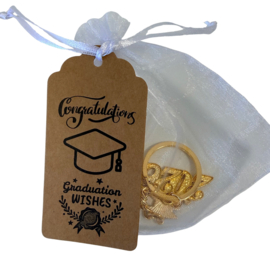 Sleutelhanger cadeautje GESLAAGD  - Gouden prestatie