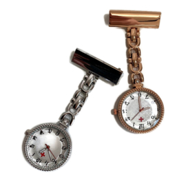 Verpleegkundige horloge -  pearl & rope - Zilver