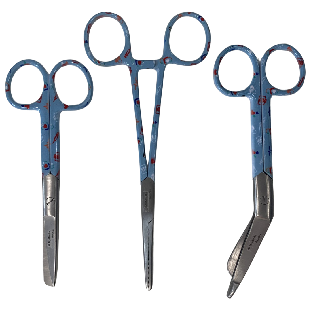 Blue Care - scharen set  zorg (kocher-zorgschaar-verbandschaar)