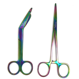 DUO Verbandschaar + kocher Oily rainbow (2 stuks)