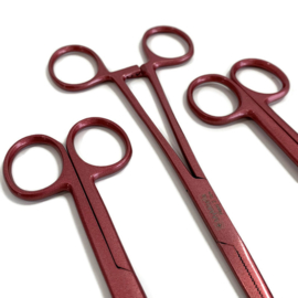 Kocherklem - verpleegkundige schaar & verbandschaar - Metallic Rood Koper