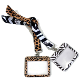 Keycord & pas houder horizontaal - Panter