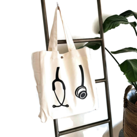 Trendy Canvas Bag - Stethoscoop NATUREL