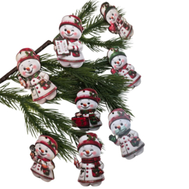 Kerstboom hangers zorghart (8stuks) Kerstdecoratie