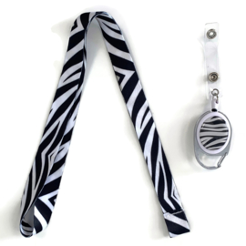 Badge Jojo & sleutelkoord - Zebra - Mix & Match