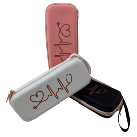 Luxe hard case etui voor Stethoscoop - Heartbeat - The rosés