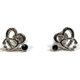 Oorstekers - Love to Care - turquoise (925 silver)