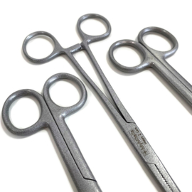 Kocherklem - verpleegkundige schaar & verbandschaar Metallic Zilver