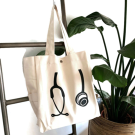 Trendy Canvas Bag - Stethoscoop NATUREL