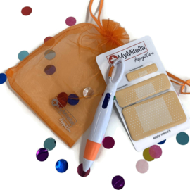 (004) 4-kleuren pen musketon + Sticky Notes (vanaf € 3,15)