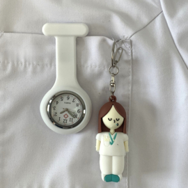 Zorgprofessional setje - Horloge + ampulopener - Wit