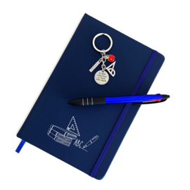 Schrijf & Blijf cadeau voor Meester - Juf - Onderwijs ( Donkerblauw)
