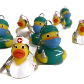 Chirurgie Duck-Badeend-sleutelhanger-dokter