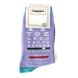 Happy2Wear Oogheelkunde -Opticien sokken - Snellenkaart