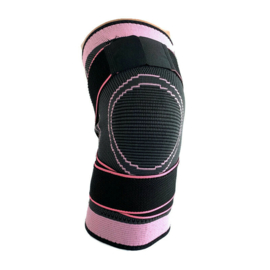 Elastische kniebandage sportbrace Roze/grijs