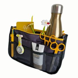 Tas-in-tas organizer | Grijs/Geel