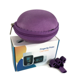 Set - saturatiemeter - tasje & pennenclip Lavendel