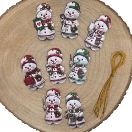 Kerstboom hangers zorg (8stuks) Kerstdecoratie