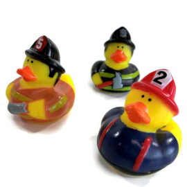 Badeend set -Brandweer - teamwork