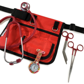 Verpleegkundige uitrusting set Rood