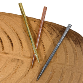 Metallic balpen in zilver, goud of koper-rosé